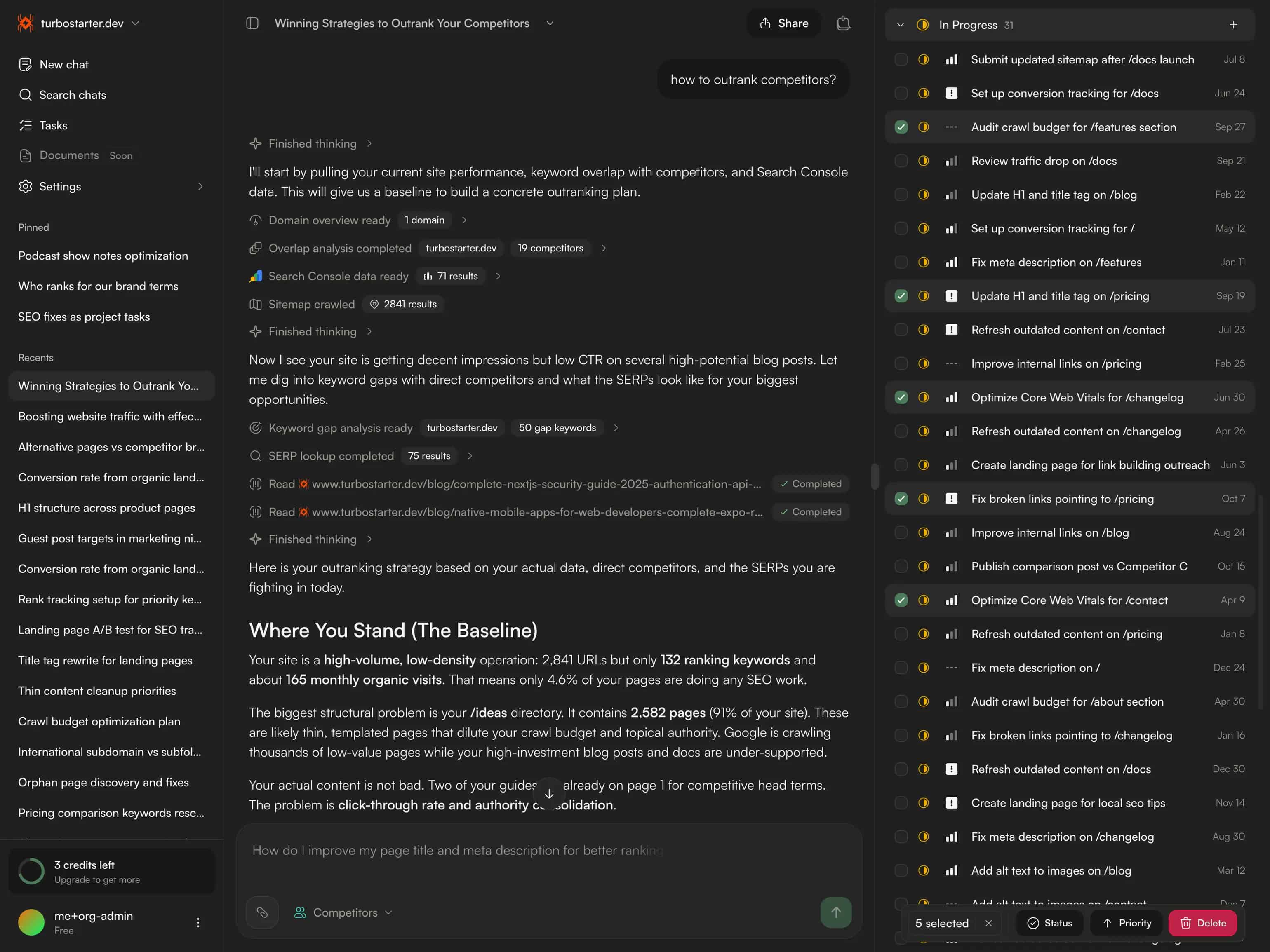 RankGrow SEO dashboard preview