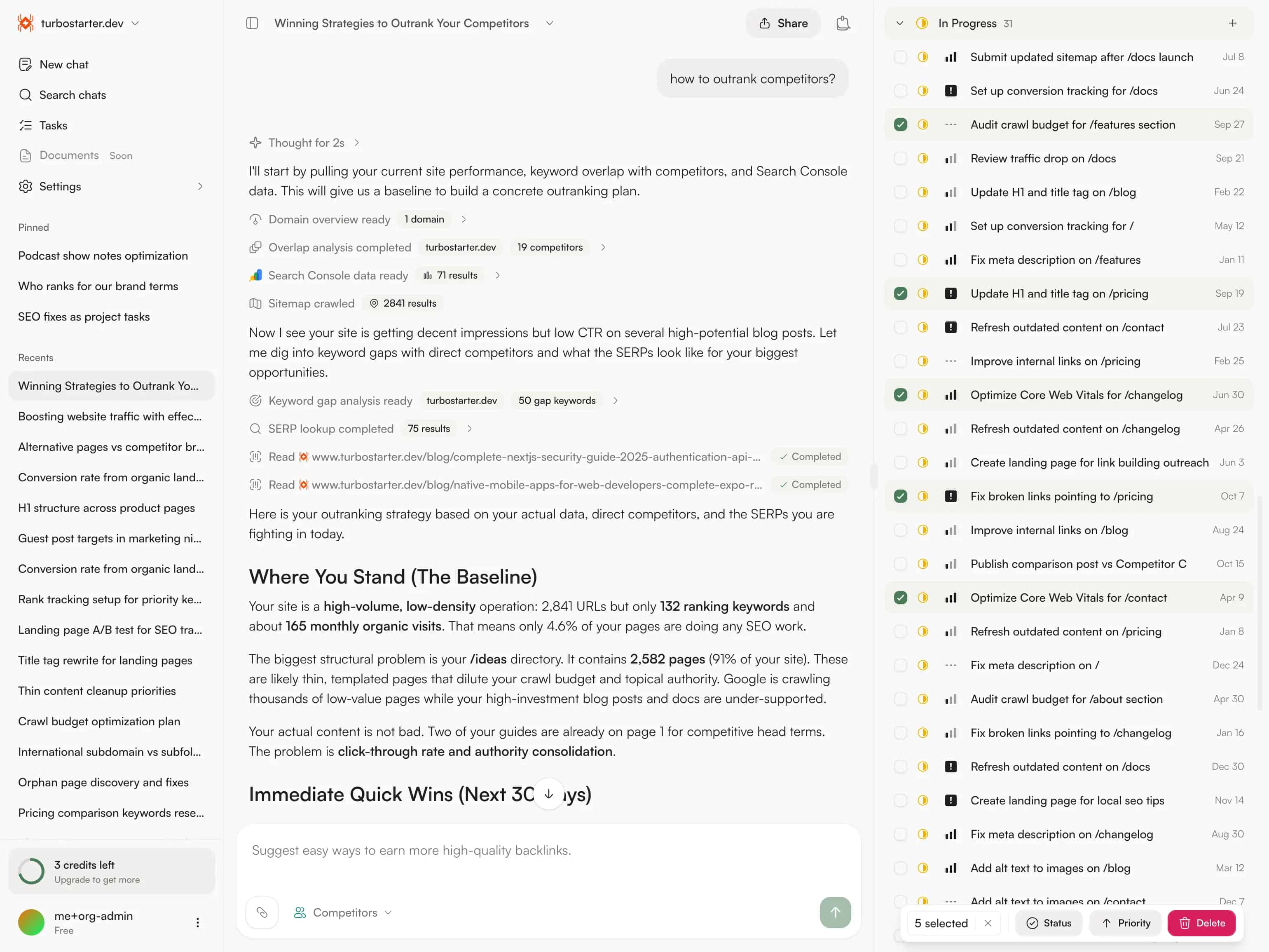 RankGrow SEO dashboard preview